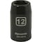 Dynamic 1/2" Drive Standard Socket, Black Phosphate, Tools 1/2" Drive 6 Point Metric, 12mm Standard Length D014012 - alternate 1